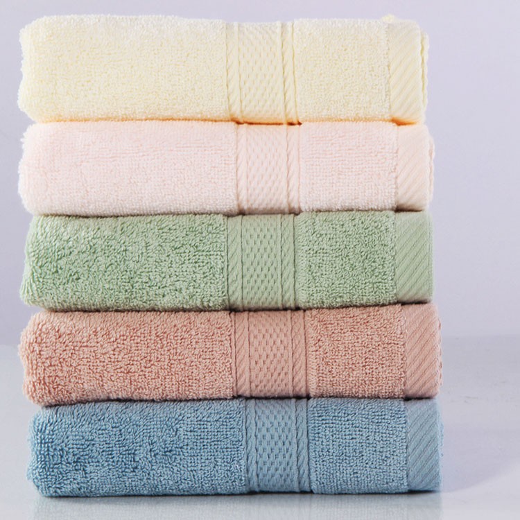 Pure cotton plain thickened wide ribbon towel