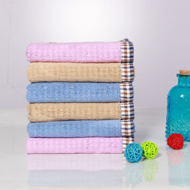 Pure cotton British style cloth embroidered towel